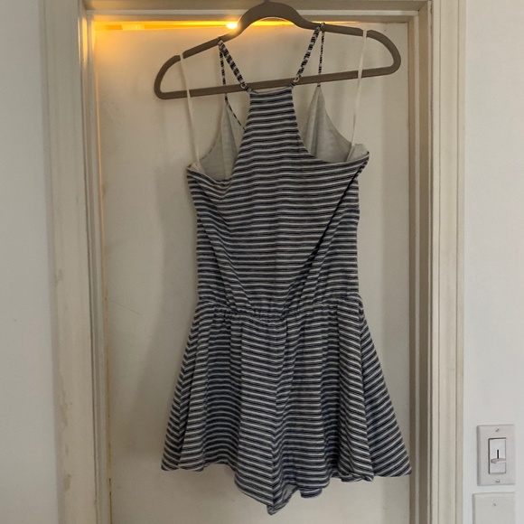 GAP Blue Striped Romper - Picture 2 of 3